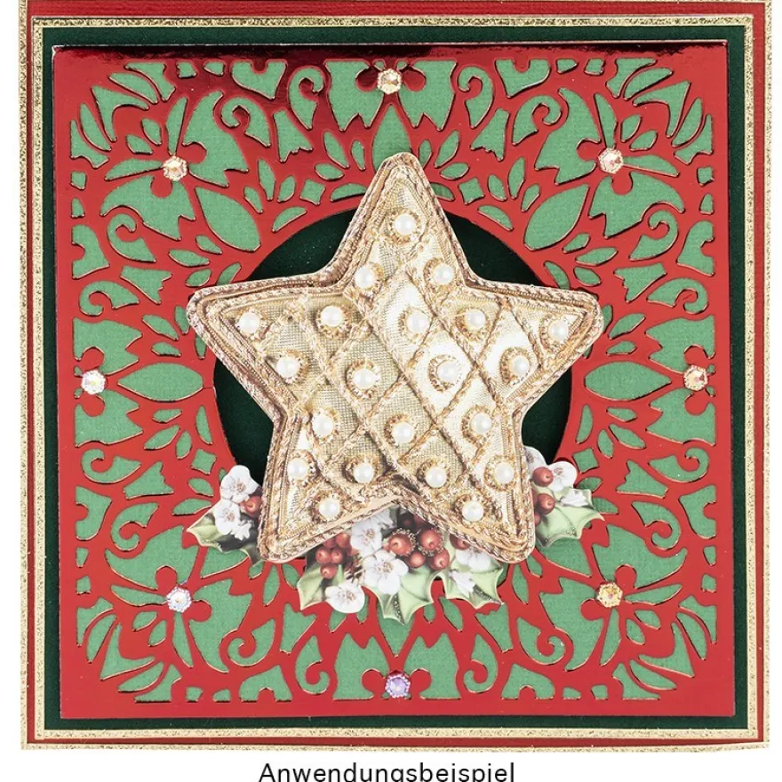 Stanzschablone, Hintergrund 4, 14cm x 14cm
