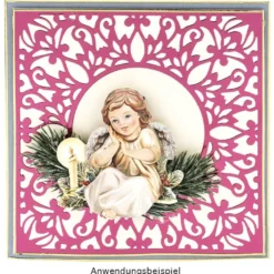 Stanzschablone, Hintergrund 4, 14cm x 14cm