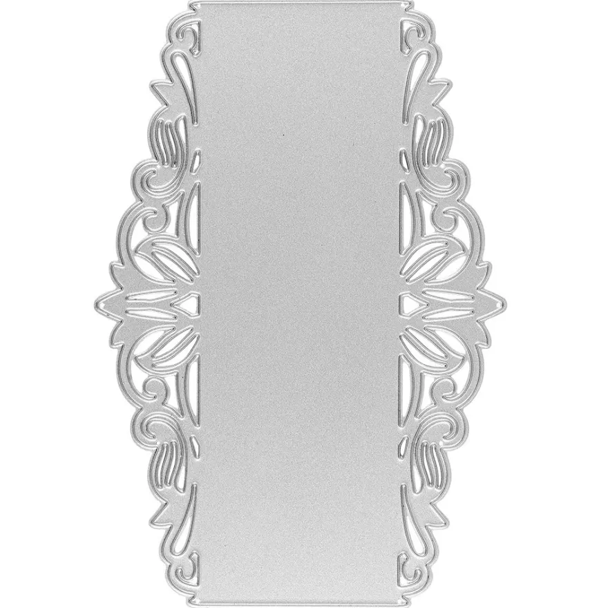 Stanzschablone, Kartenaufleger Ornament 2, 13,6cm x 9,3cm
