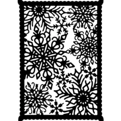 Stanzschablone, Kartenaufleger Eiskristallzauber, 13,1cm x 9,4cm