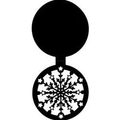 Stanzschablone, Kugelkarte, 19cm x 9cm