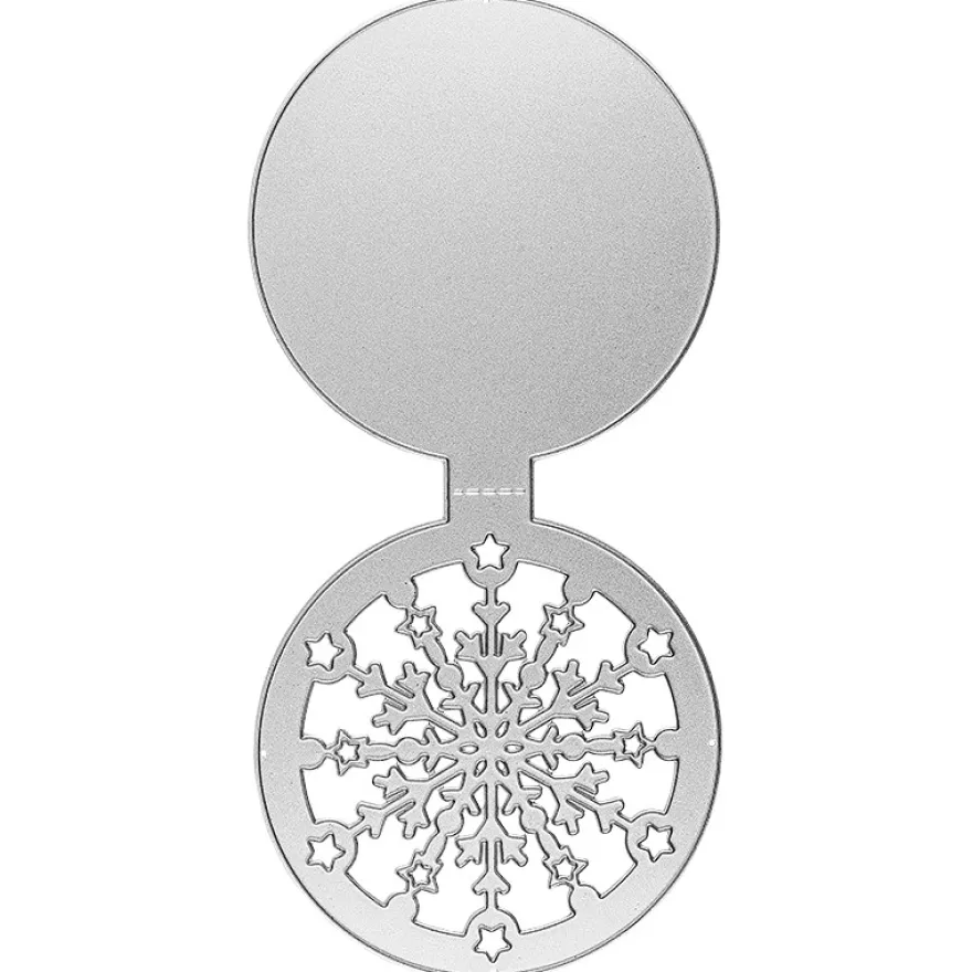 Stanzschablone, Kugelkarte, 19cm x 9cm