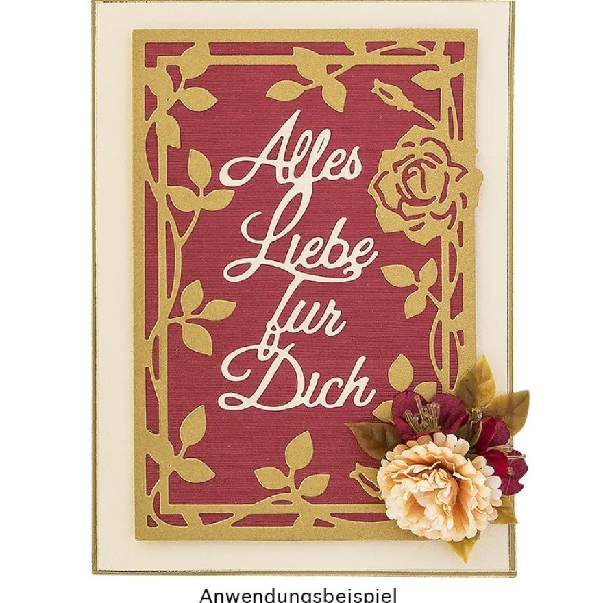 Stanzschablonen, Alles Liebe für Dich, 2 Stück
