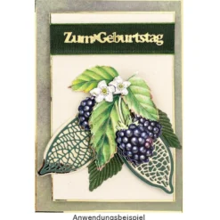 Stanzschablonen, Blätter, 6 Stück