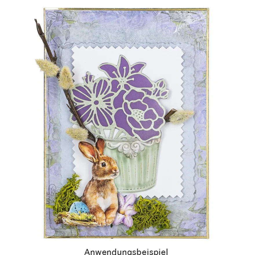 Stanzschablonen, Blumensträußchen, 11 Stück