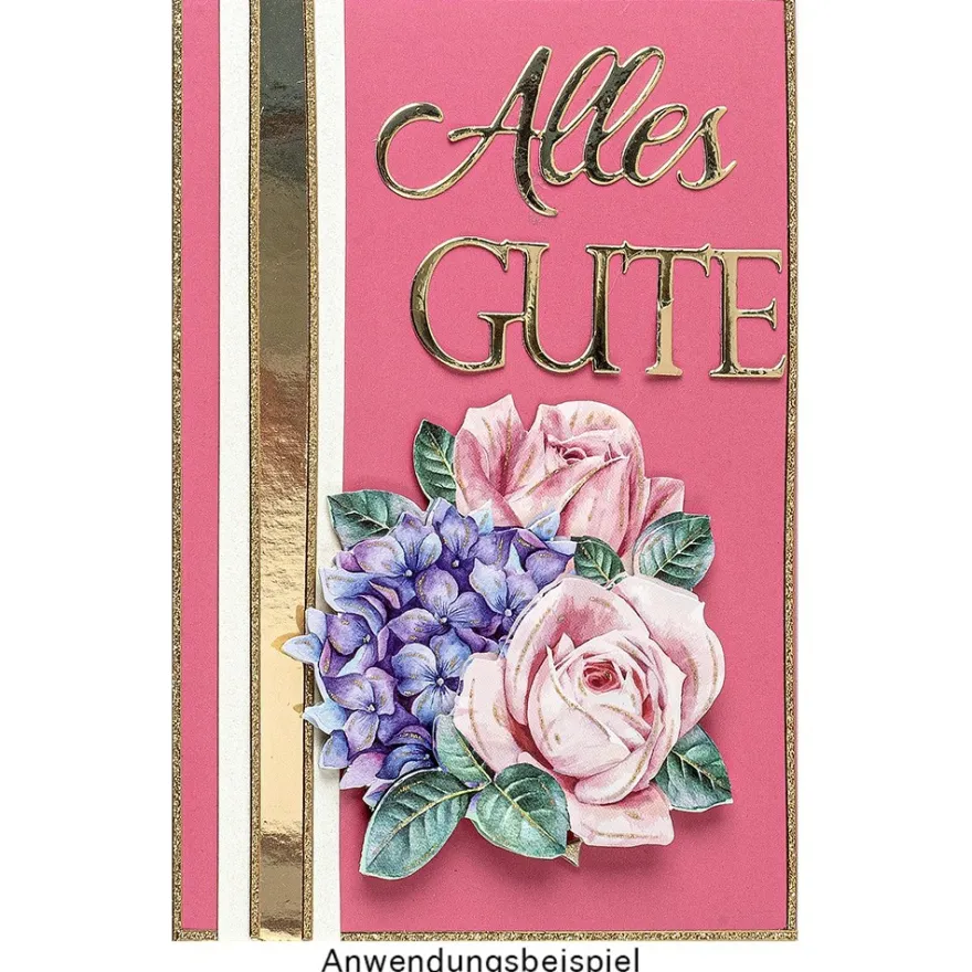 Stanzschablonen, Bordüre & Alles Gute, 3 Stück
