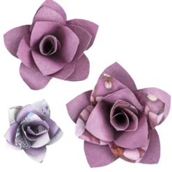 Stanzschablonen, 3-D Blüten, 3 Stück