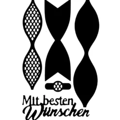 Stanzschablonen, 3-D Schleife, 5 Stück