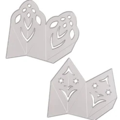 Stanzschablonen, Faltsterne 3, 2 Stück