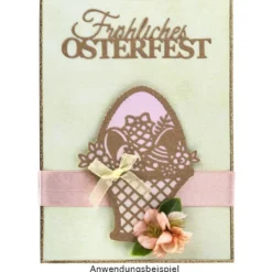Stanzschablonen, Fröhliches Osterfest, 3 Stück