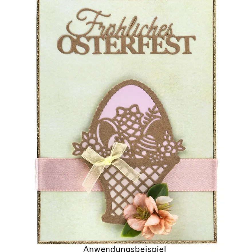 Stanzschablonen, Fröhliches Osterfest, 3 Stück