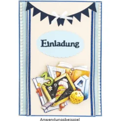 Stanzschablonen, Geburtstag, 7 Stück
