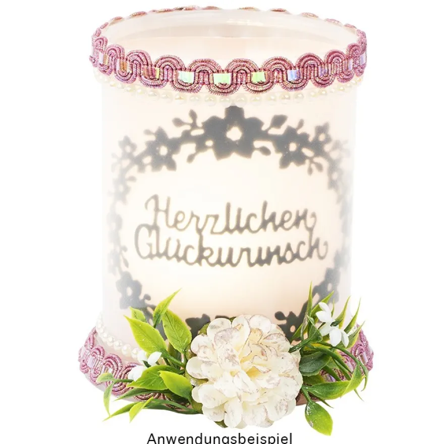 Stanzschablonen, Glückwünsche, 6 Stück