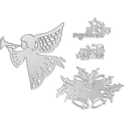 Stanzschablonen, Glocken & Engel, 4 Stück