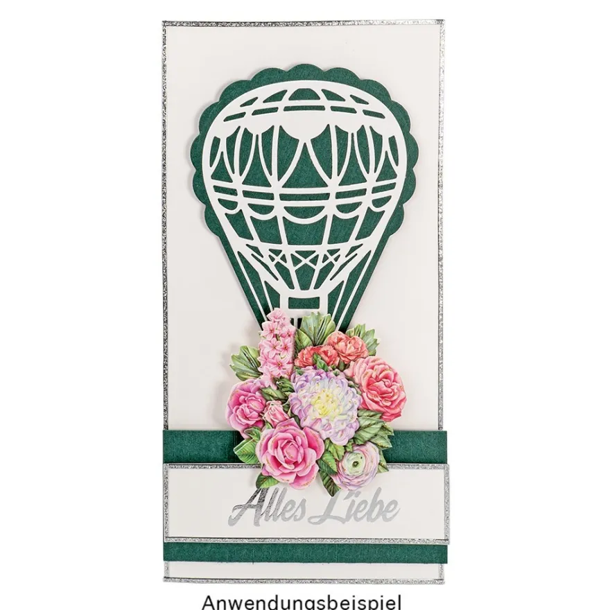 Stanzschablonen, Heißluftballon, 5 Stück