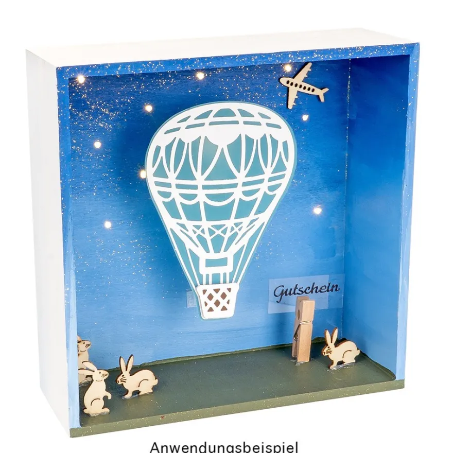 Stanzschablonen, Heißluftballon, 5 Stück