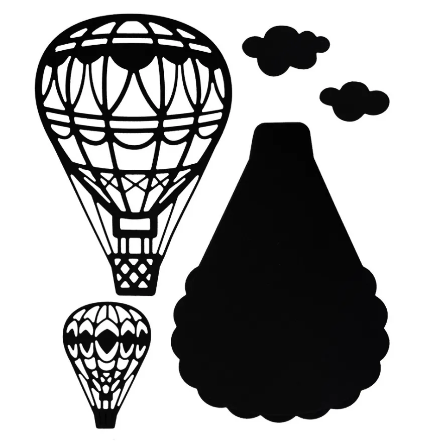 Stanzschablonen, Heißluftballon, 5 Stück