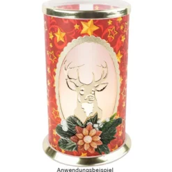 Stanzschablonen, Hirsche & Frohe Weihnachten, 4 Stück