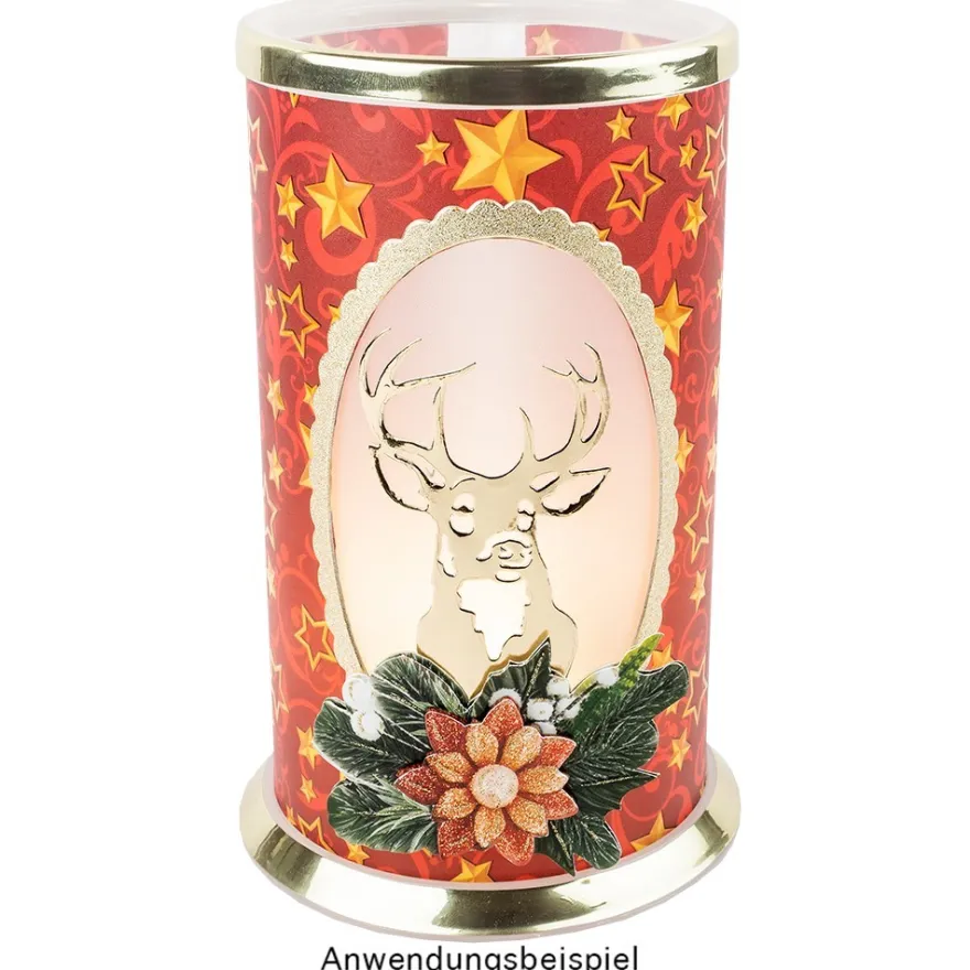 Stanzschablonen, Hirsche & Frohe Weihnachten, 4 Stück