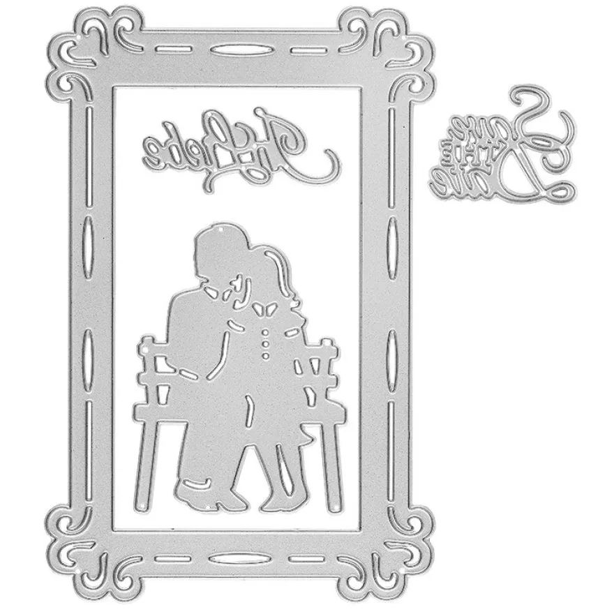Stanzschablonen, Hochzeit, 4 Stück