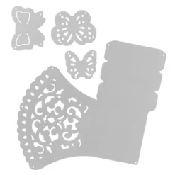 Stanzschablonen, Körbchen, 4 Stück