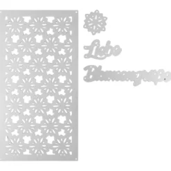 Stanzschablonen, Liebe Blumengrüße, 4 Stück