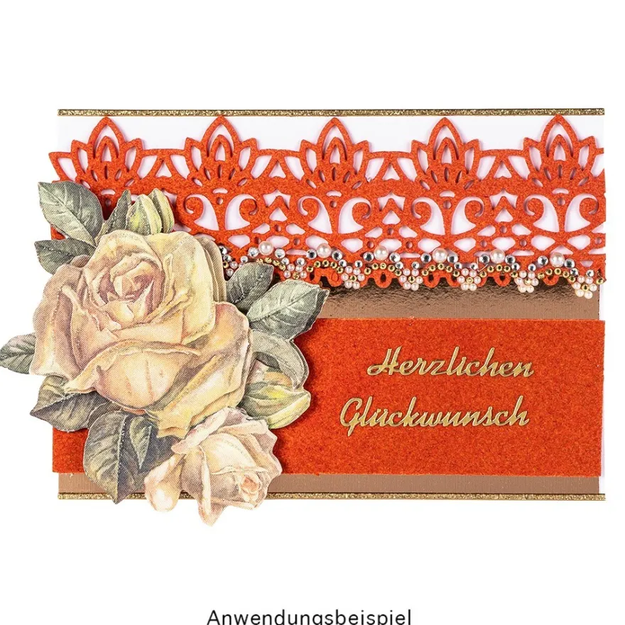 Stanzschablonen, Lotus-Bordüren & Ornamente, 9 Stück