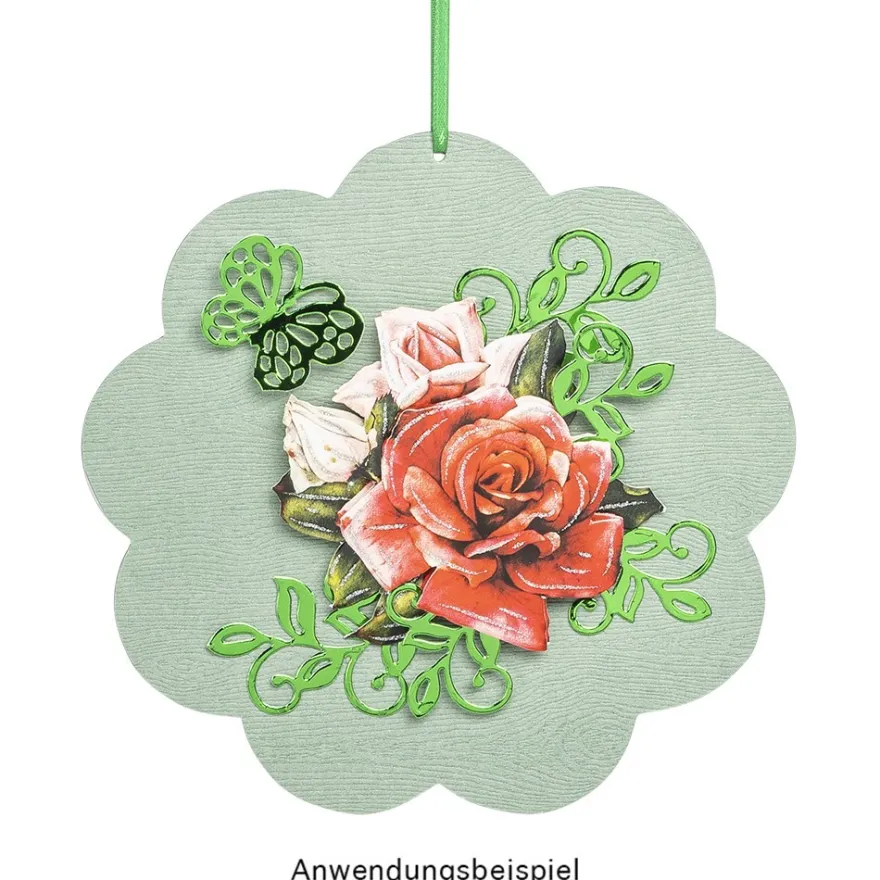 Stanzschablonen, Ornamentale Zierecken, 15 Stück
