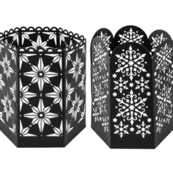 Stanzschablonen, Ornament-Windlichter, 2 Stück