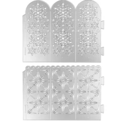 Stanzschablonen, Ornament-Windlichter, 2 Stück