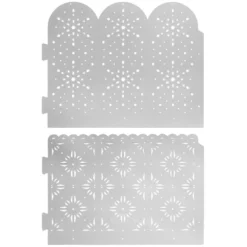 Stanzschablonen, Ornament-Windlichter, 2 Stück