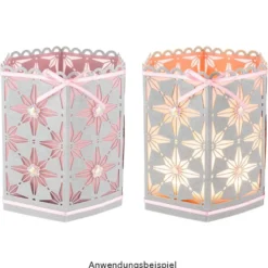 Stanzschablonen, Ornament-Windlichter, 2 Stück