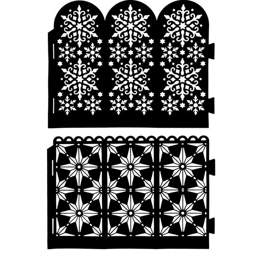 Stanzschablonen, Ornament-Windlichter, 2 Stück