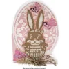 Stanzschablonen, Osterhase im Eierbecher, 5 Stück