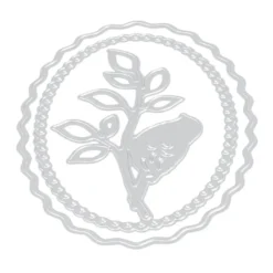 Stanzschablonen, Ovale Zierdeckchen & Schmetterling, 7 Stück