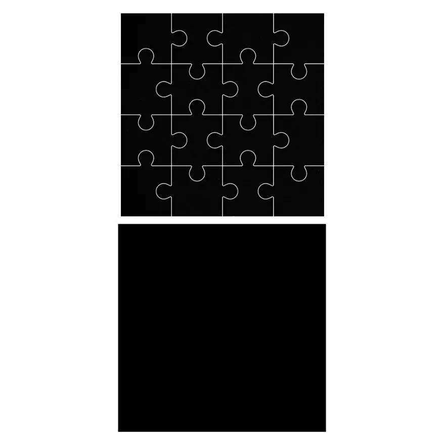 Stanzschablonen, Quadrat & Puzzle-Quadrat, 2 Stück