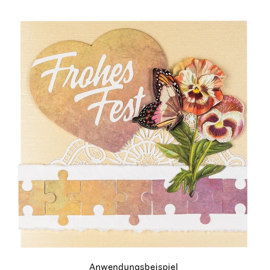 Stanzschablonen, Quadrat & Puzzle-Quadrat, 2 Stück