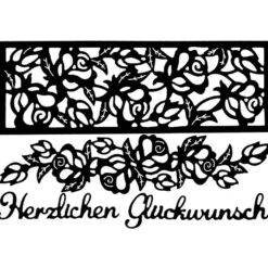 Stanzschablonen, Rosenbordüren, 4 Stück