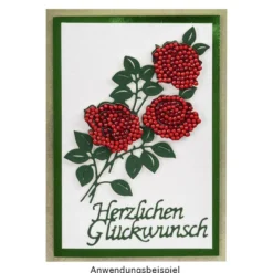 Stanzschablonen, Rosenvielfalt, 3 Stück