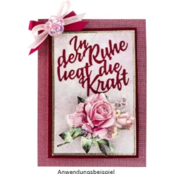 Stanzschablonen, Schriften, Carpe Diem, 2,3cm bis 8,2cm, 3 Stück