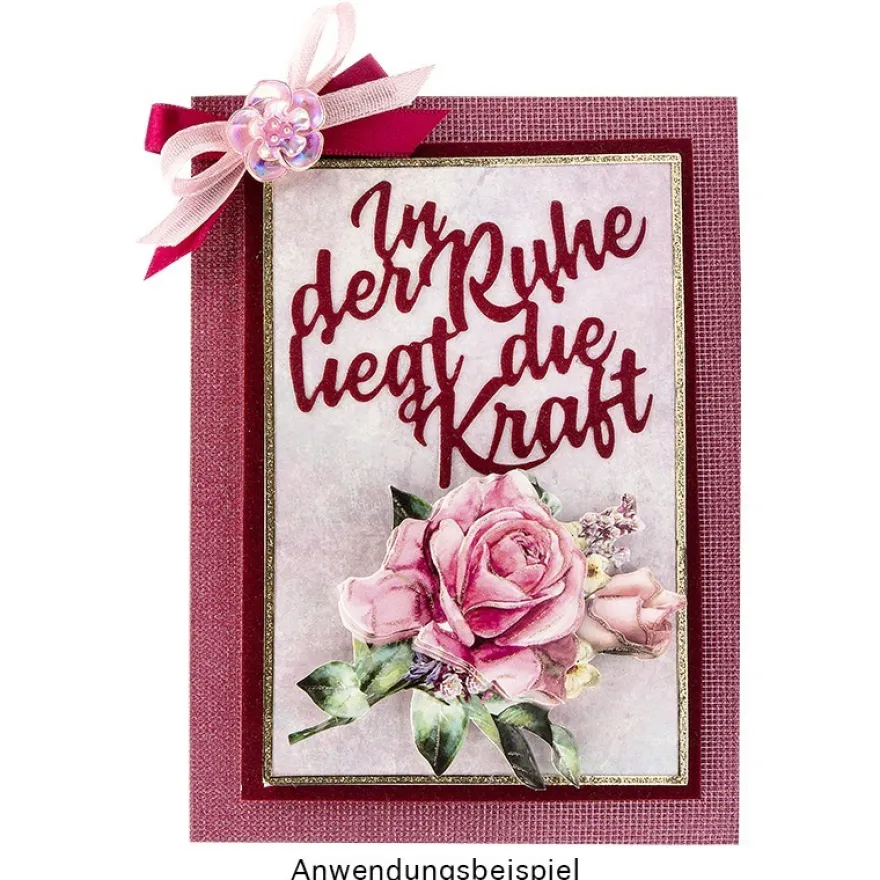 Stanzschablonen, Schriften, Carpe Diem, 2,3cm bis 8,2cm, 3 Stück