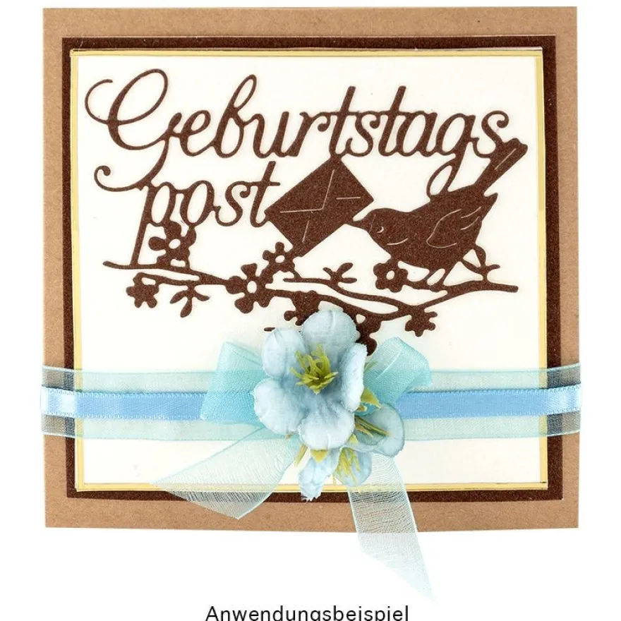 Stanzschablonen, Schriften, Geburtstagswünsche 4, 2 Stück