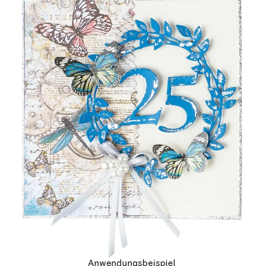 Stanzschablonen, Schriften, Geburtstagswünsche 5, 4 Stück