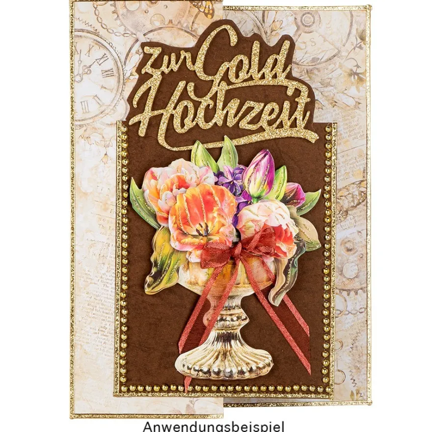 Stanzschablonen, Schriften, Zur Hochzeit 2, 4,4cm bis 8,2cm, 3 Stück