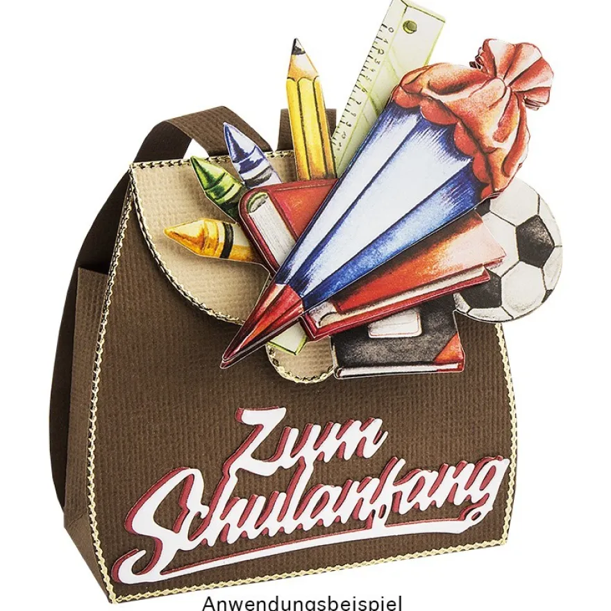 Stanzschablonen, Schriften, Zur Einschulung, 3,1cm bis 8,2cm, 4 Stück