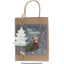 Stanzschablonen, Tannenbaum & Fröhliche Weihnachten, 10 Stück
