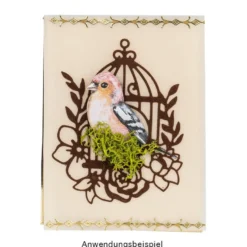Stanzschablonen, Vogelkäfige, 5 Stück