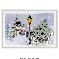 Stanzschablonen, Weihnachtsschlitten, 5 Stück