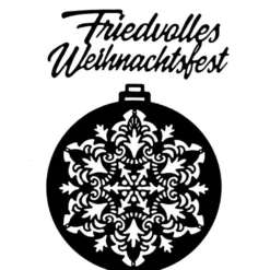 Stanzschablonen, Weihnachtskugel 2, 2 Stück