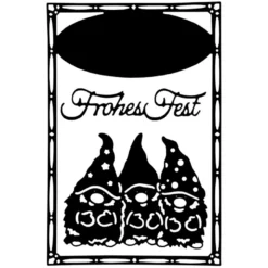 Stanzschablonen, Wichtel & Frohes Fest, 3 Stück